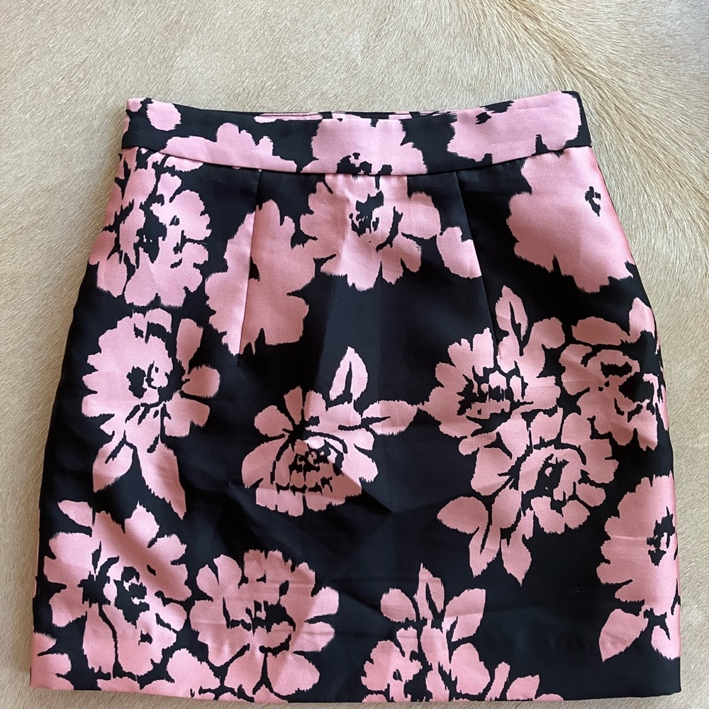 Milly floral black pink mini happy skirt - Picture 2 of 9